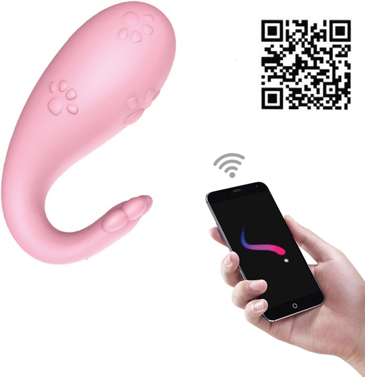 Draadloze vibrator-ei met Bluetooth-app-bediening