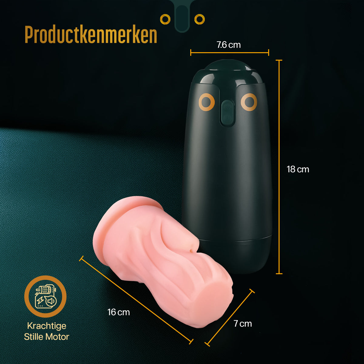 HappySexy Elektrische Pussy Masturbator Met App Control