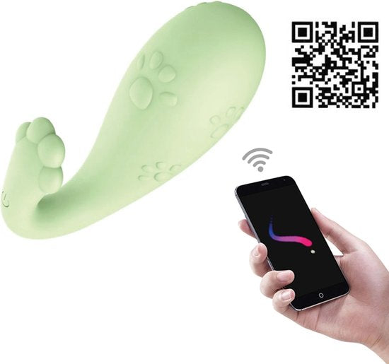 Draadloze vibrator-ei met Bluetooth-app-bediening