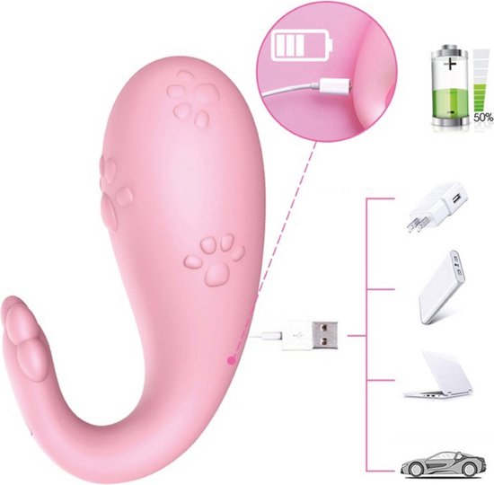 Draadloze vibrator-ei met Bluetooth-app-bediening