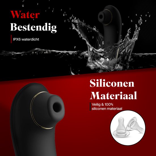 HappySexy Verwarmde Luchtdruk Vibrator