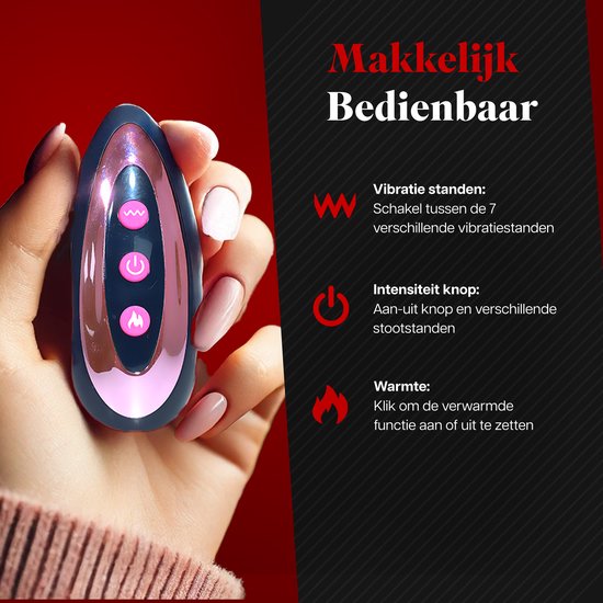 HappySexy Stotende Dildo Elektrisch Met Zuignap en Afstandbediening