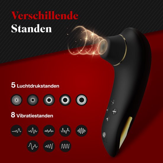 HappySexy Verwarmde Luchtdruk Vibrator