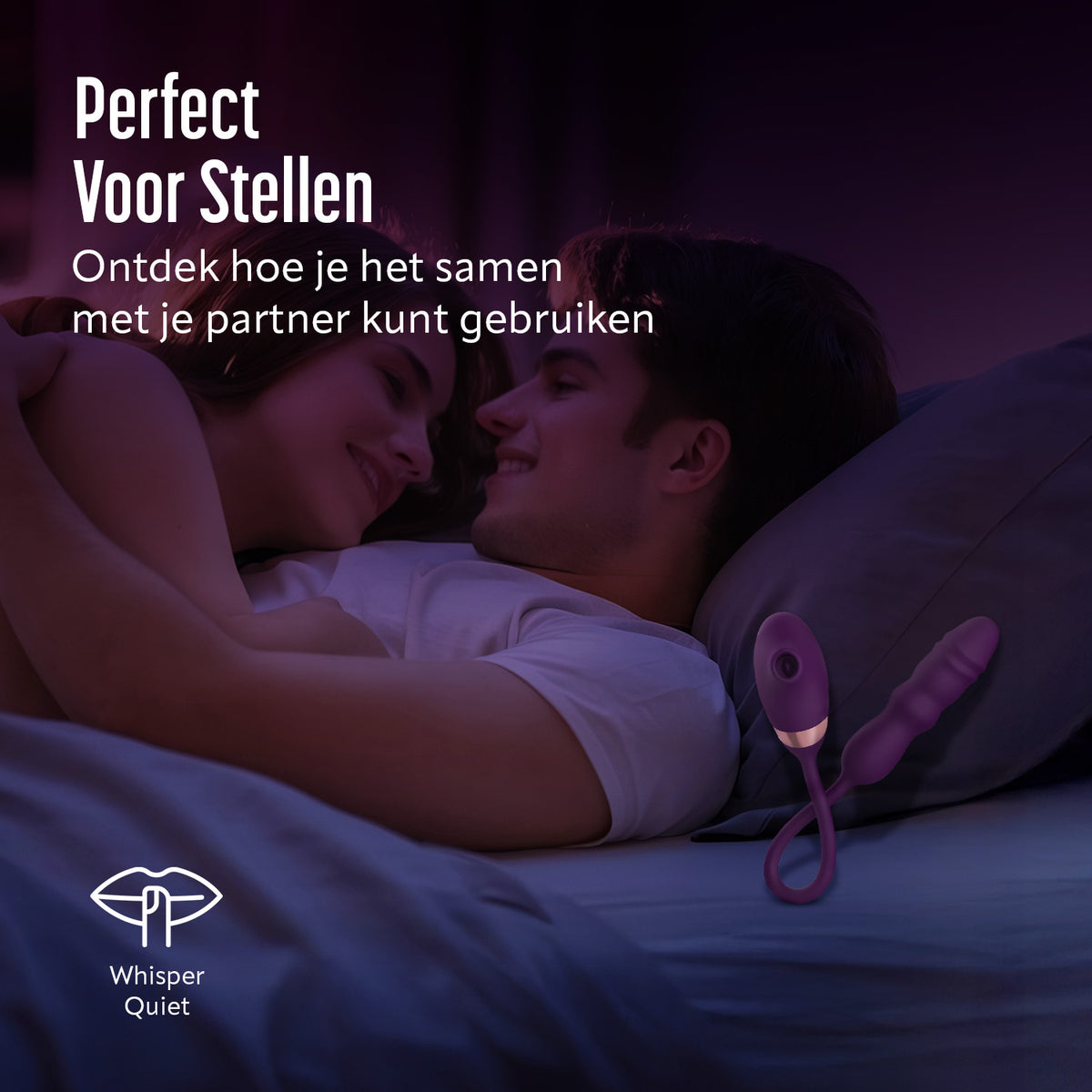 HappySexy Luchtdruk Vibrator met Stootfunctie en Likkende Tong
