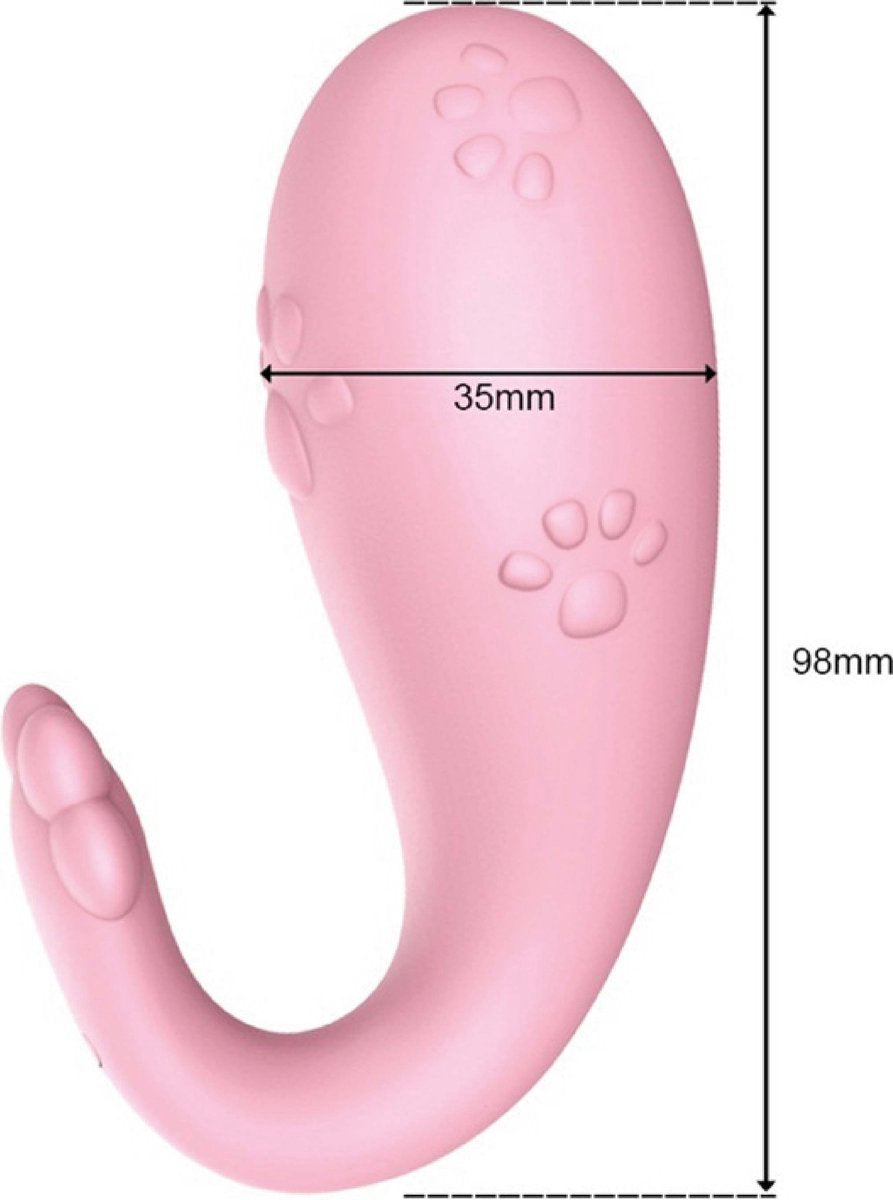 Draadloze vibrator-ei met Bluetooth-app-bediening