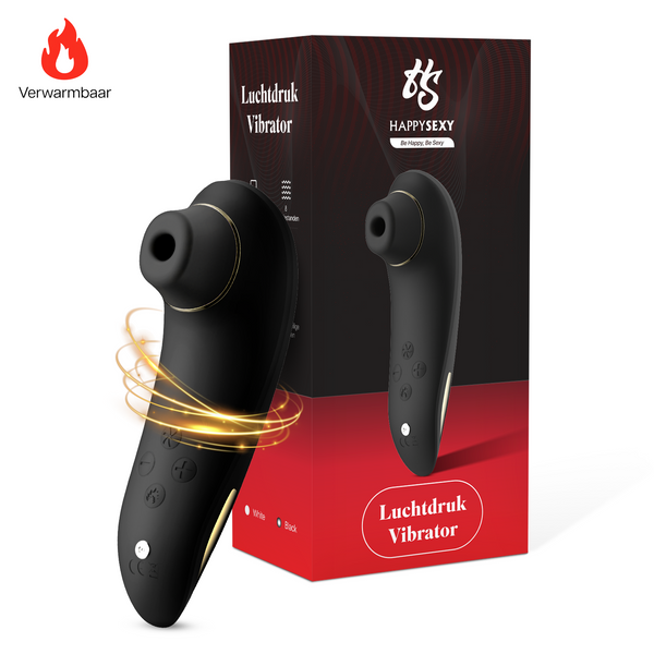 HappySexy Verwarmde Luchtdruk Vibrator